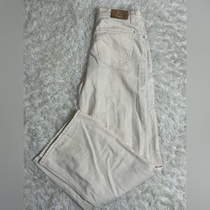 Free People Cream Wide-Leg Pants
